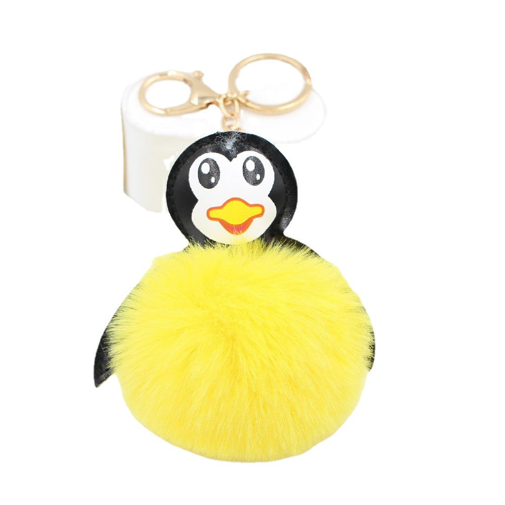 Wholesale Antarctic Cute Baby Penguin Plush Ball Pendant Keychain