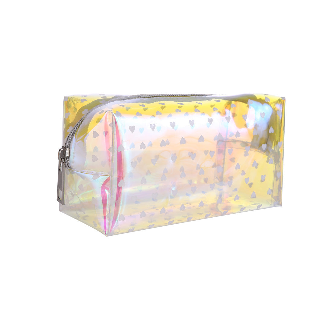 Wholesale Tpu Laser Waterproof Leopard Print Love Dot Cosmetic Bag