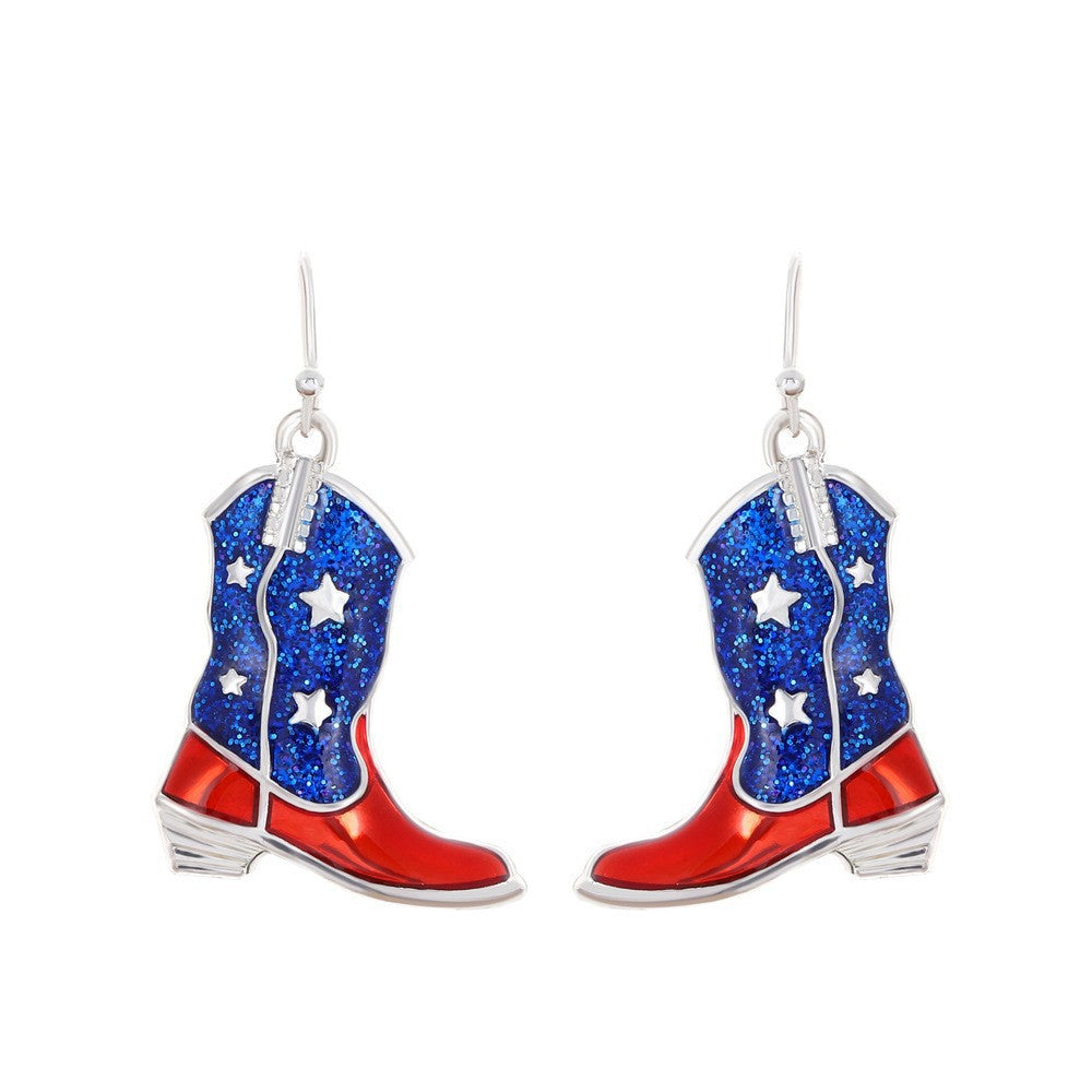 Wholesale Halloween Alloy Diamond Drop Earrings Retro Fashion Hat Shoes Earrings