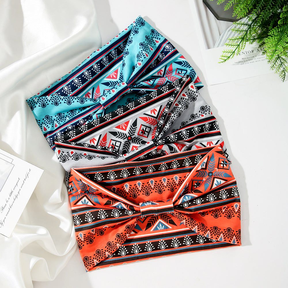 Wholesale Elastic Wide Brim Sports Yoga Headband