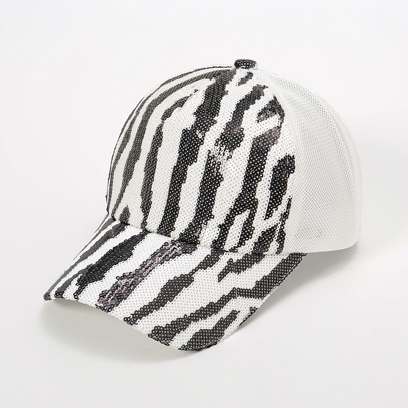 Wholesale Sequin Breathable Mesh Polyester Baseball Cap