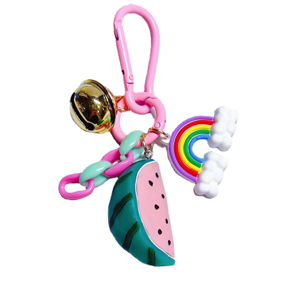 Wholesale Cute Creative Resin Fruit Keychain