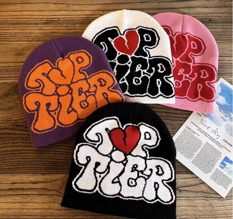 Wholesale Autumn and Winter Multicolor Letter Love Acrylic Woolen Hat