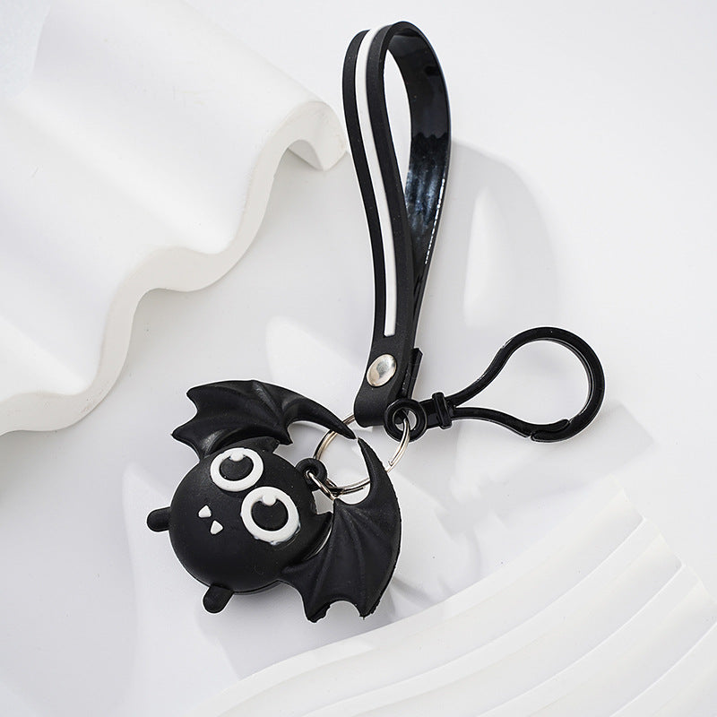 Llavero de bate de dibujos animados de halloween de ring de metal al por mayor