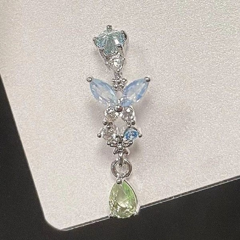 Pendientes de aleación de gotas de mariposa al por mayor