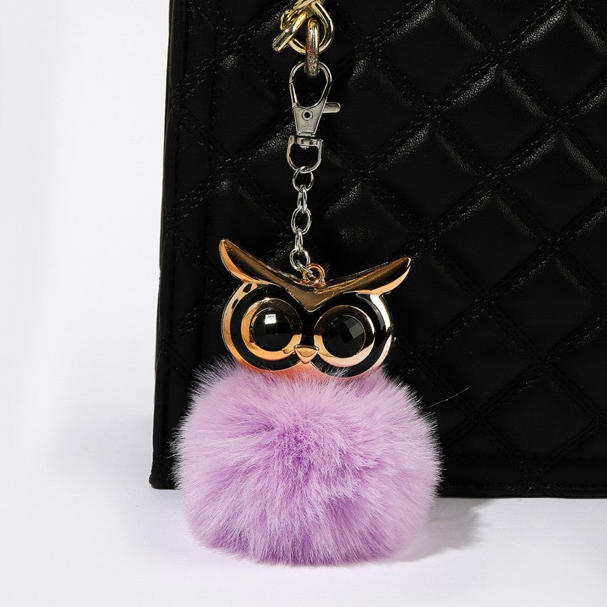 Wholesale Acrylic Owl Plush Keychain