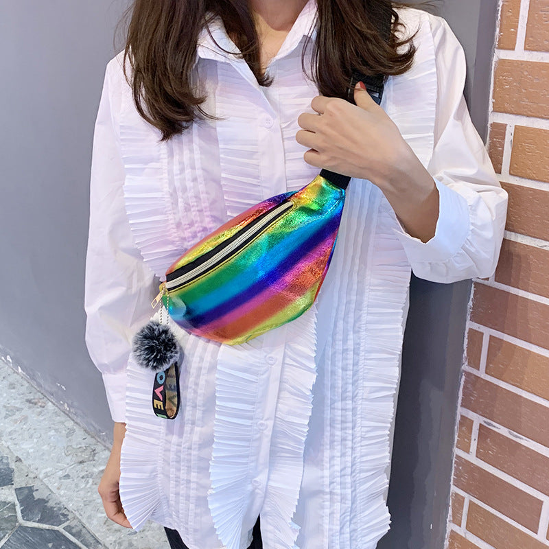 Wholesale Laser PU Waistpack Chest Bag