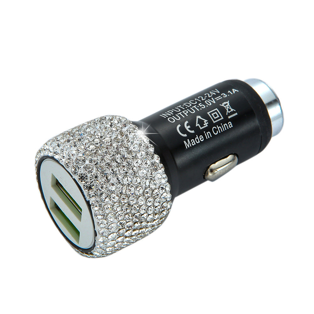 Wholesale Car Charger Fast Charging Dual Usb One Drag Two Multifunctional Aluminum Alloy Car Charging Head Drill Safety Hammer