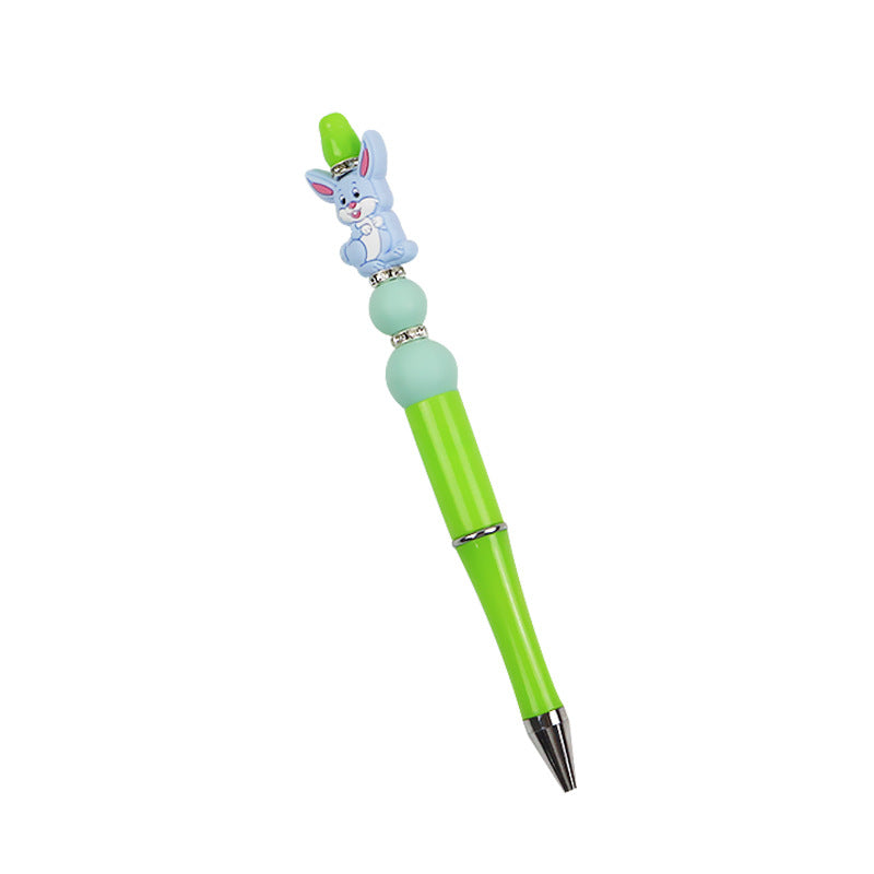 Wholesale 10PCS DIY Handmade Cartoon Rabbit Silicone Bead Pen