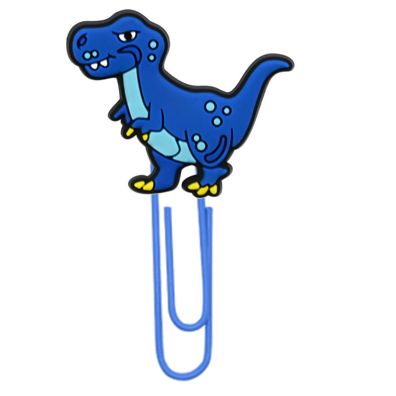 Wholesale Random 50pcs Colorful Paperclip Dinosaur Series  File Bookmarks