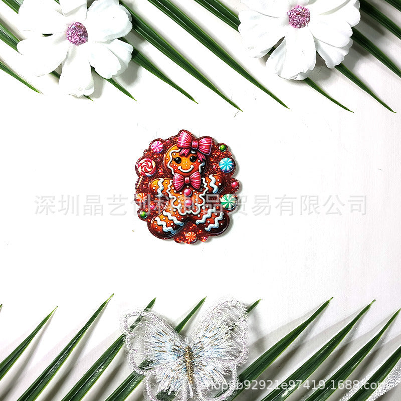 Wholesale 10pcs/pack sequined Christmas crackers acrylic DIY accessories