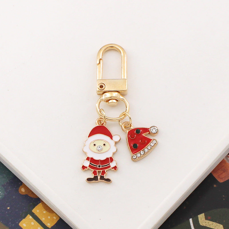 Wholesale Cartoon Christmas Metal Keychain