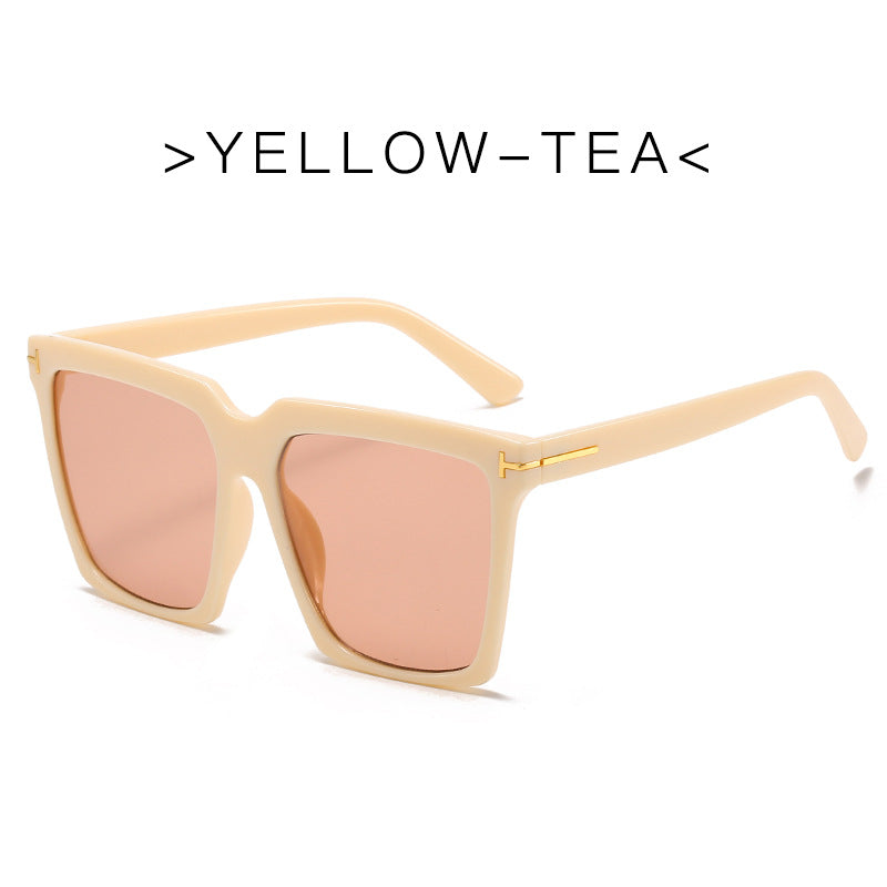 Wholesale T-frame Large Square PC Sunglasses