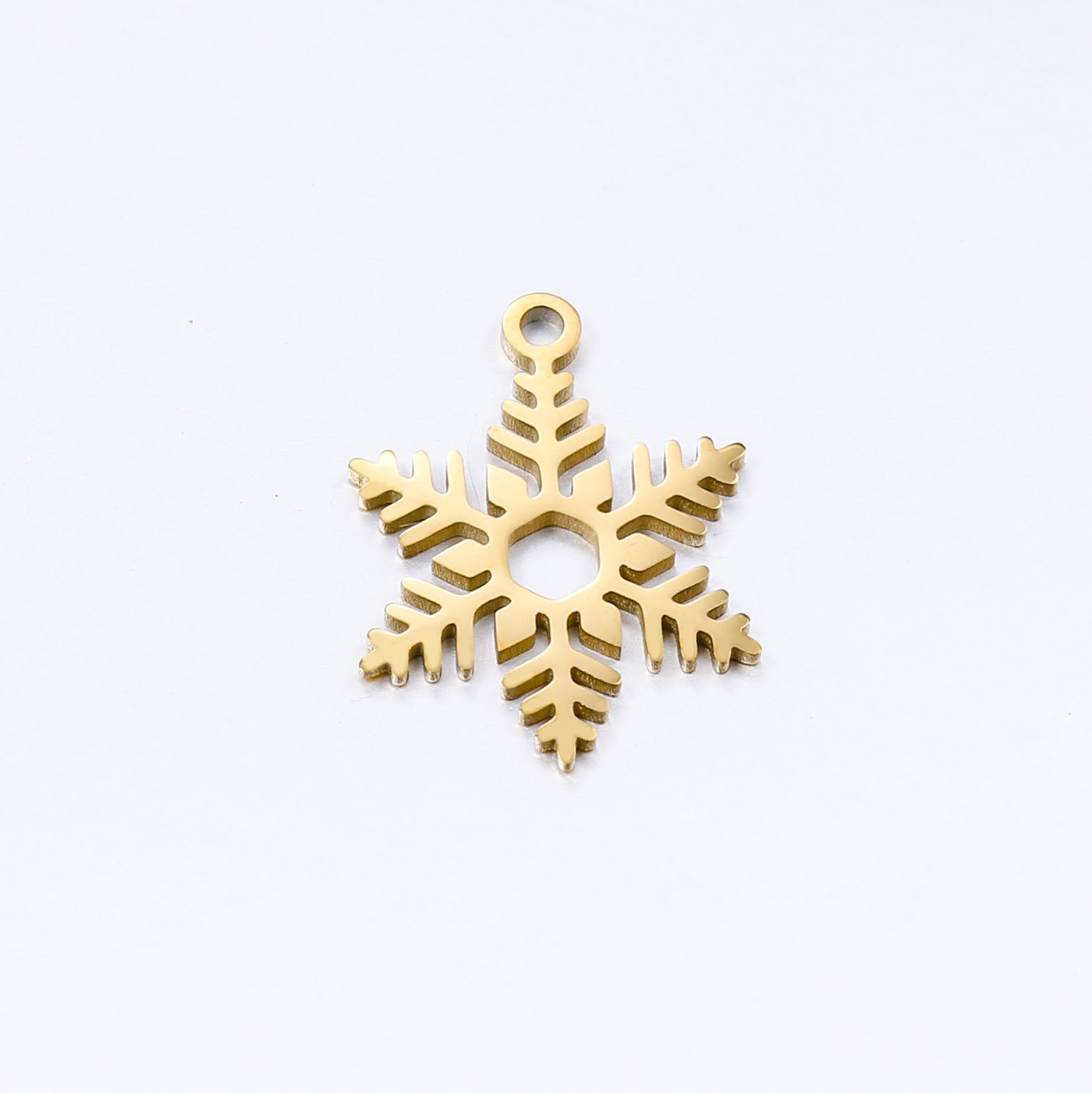 Wholesale Stainless Steel Christmas Snowman Fawn Christmas Tree Snowflake Pendant Accessories DIY