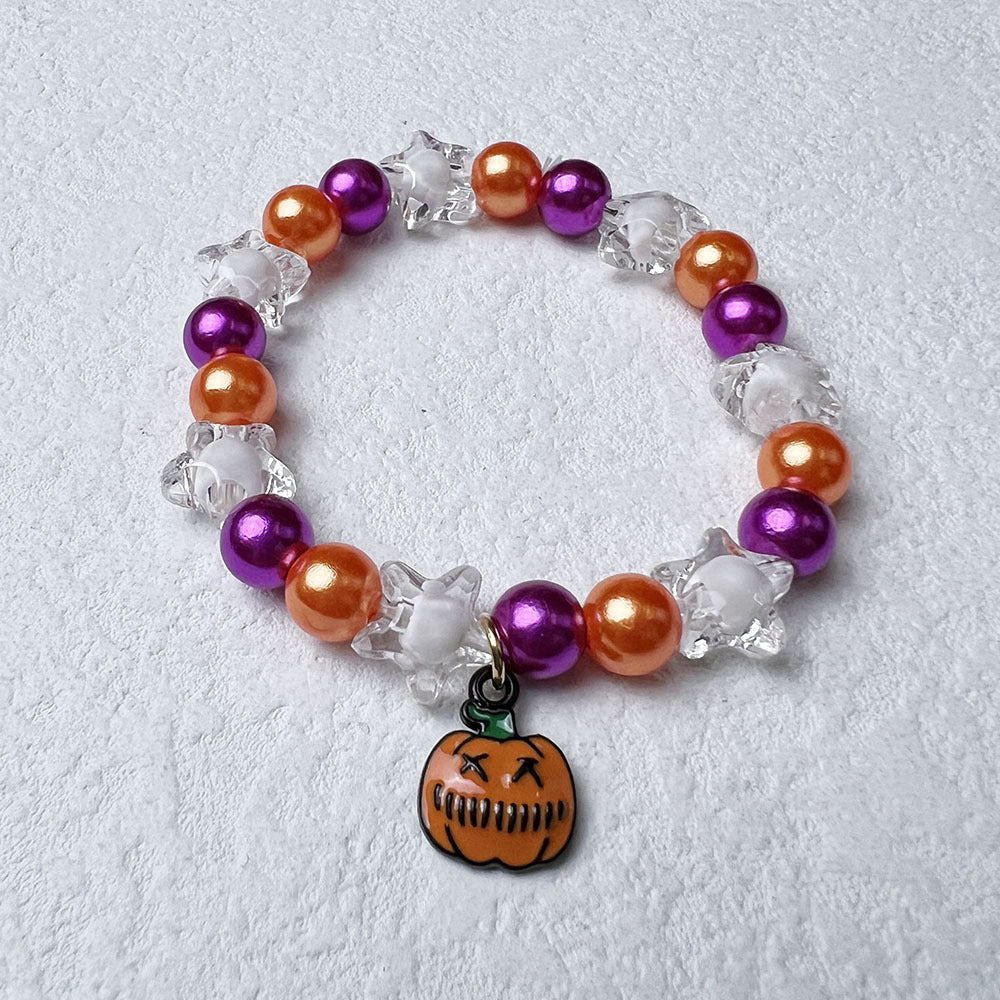 Wholesale Halloween Orange Pumpkin Bracelet
