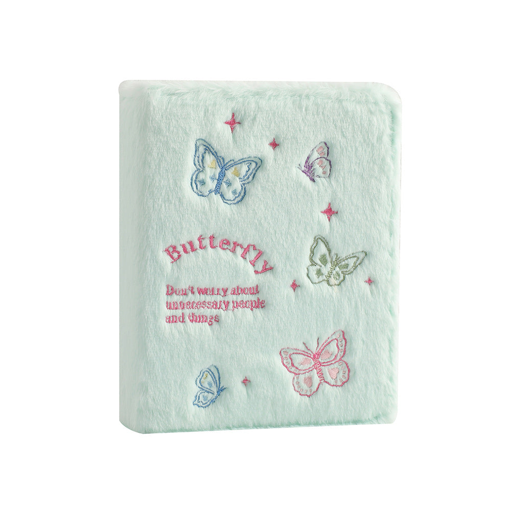 Wholesale A5 Embroidered Butterfly Plush Album Storage Album