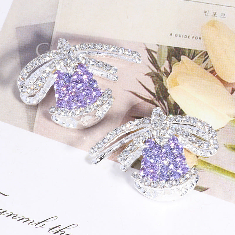 Wholesale 5pcs/pack Alloy Christmas bell Jingle Bell can wear straight hole beads DIY mobile phone chain key chain bag chain accessories