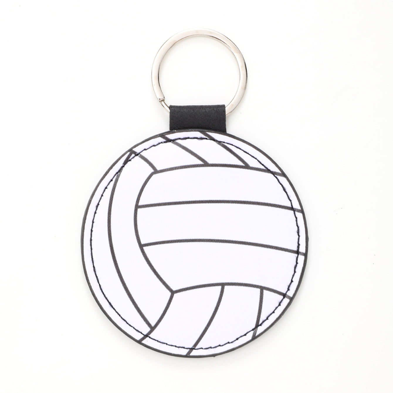 Wholesale Sports Style Baseball Football Basketball Volleyball Leather Keychain