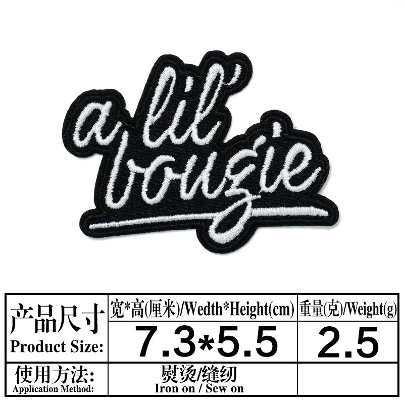 Wholesale Stylish Embroidered Twill Patches 10 Pack For Towels Clothing Bags And DIY Craft