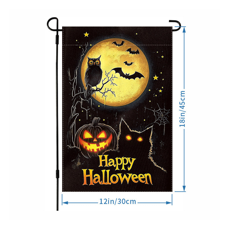 Wholesale Halloween Garden Flag Skull Hanging Flag Party Atmosphere Garden Flag