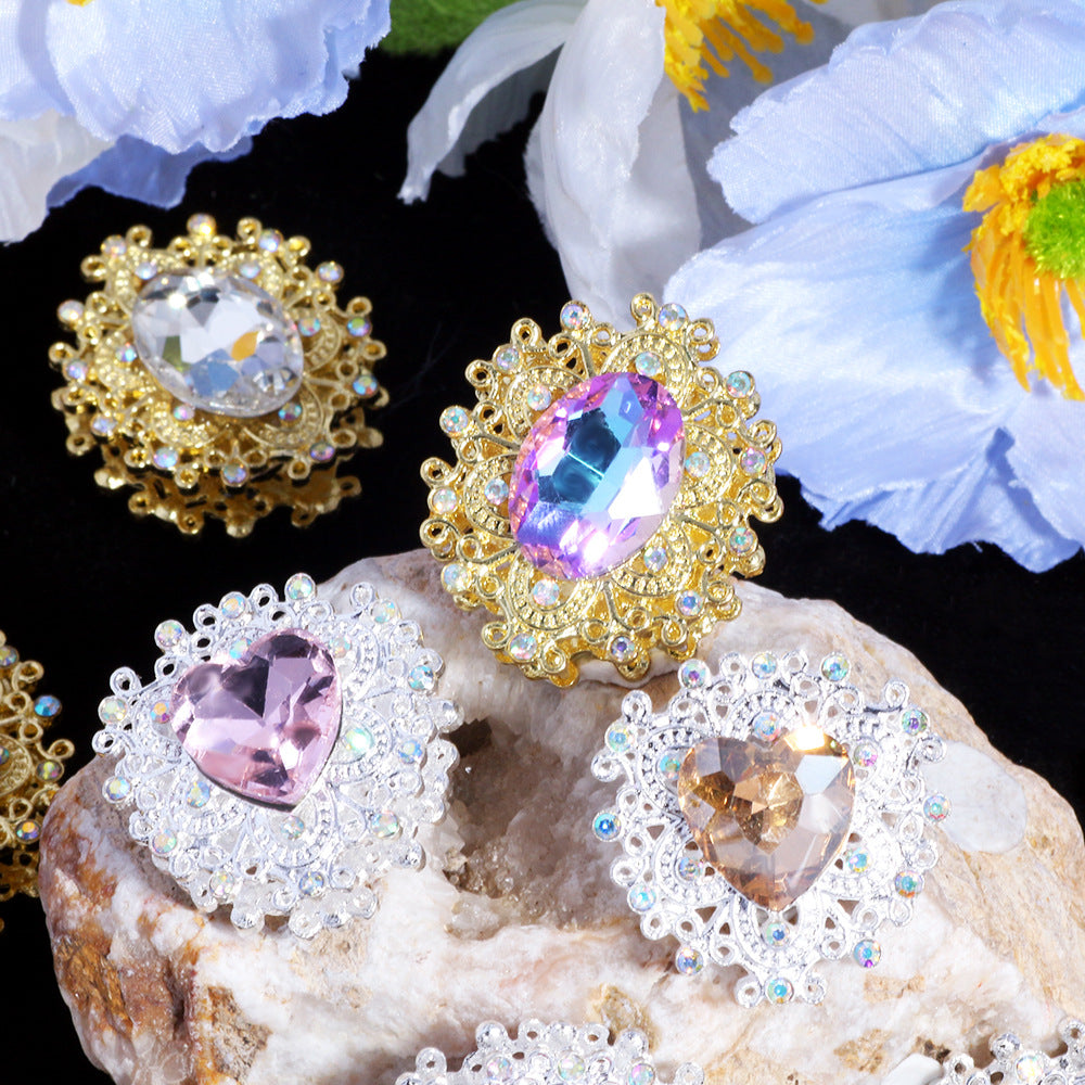 Wholesale 3pcs/pack Retro alloy heavy-duty beads straight hole DIY beading