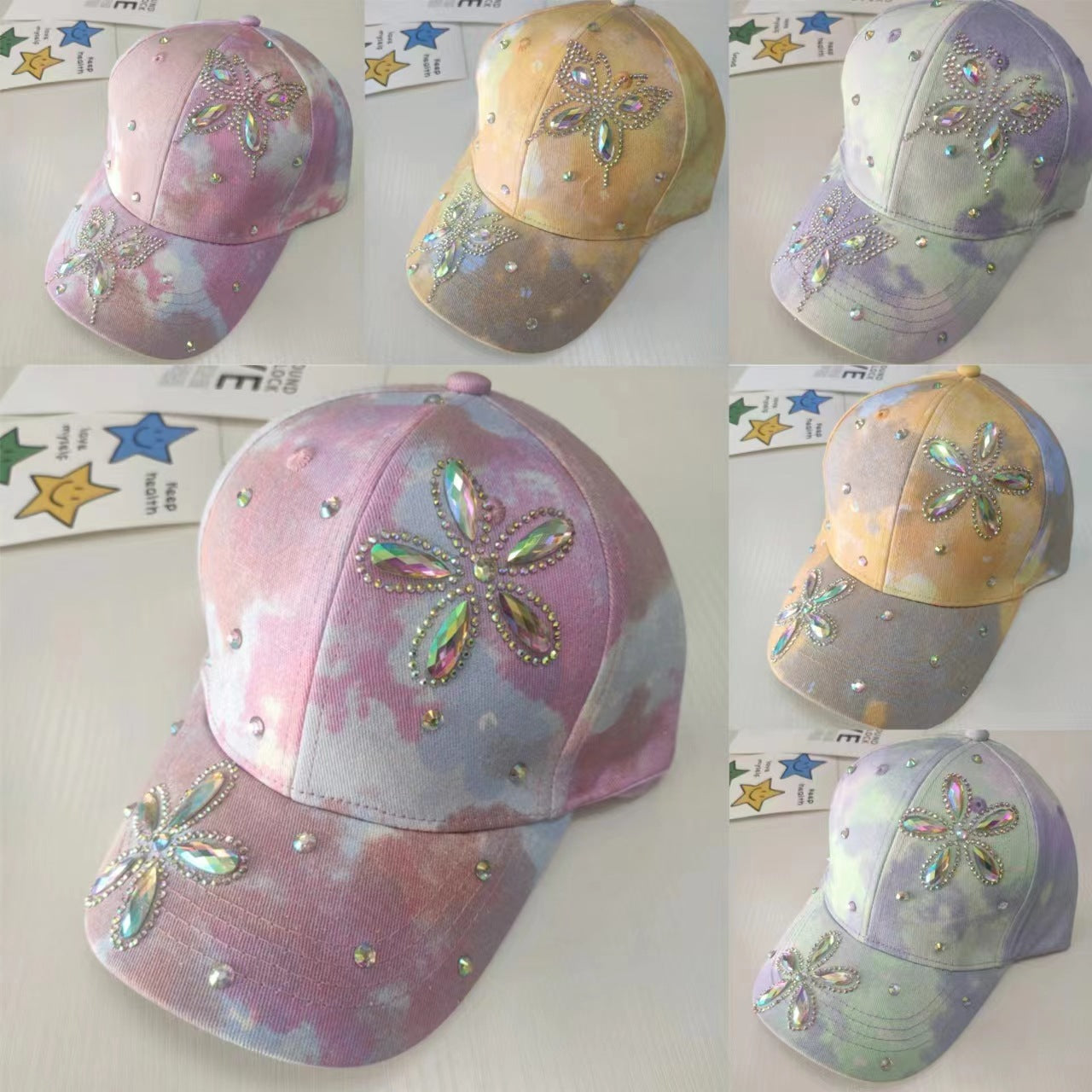 Wholesale Big Kids Flower Butterfly Baseball Cap