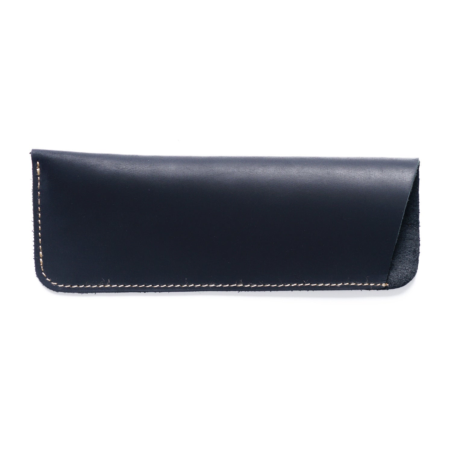 Wholesale Simple Retro Cowhide Large Capacity Pencil Case
