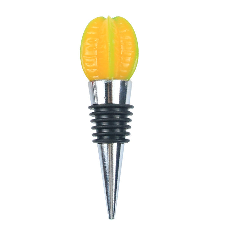 Wholesale  Fruit Wine Red Wine Stopper Pineapple Lemon Red Wine Stopper
