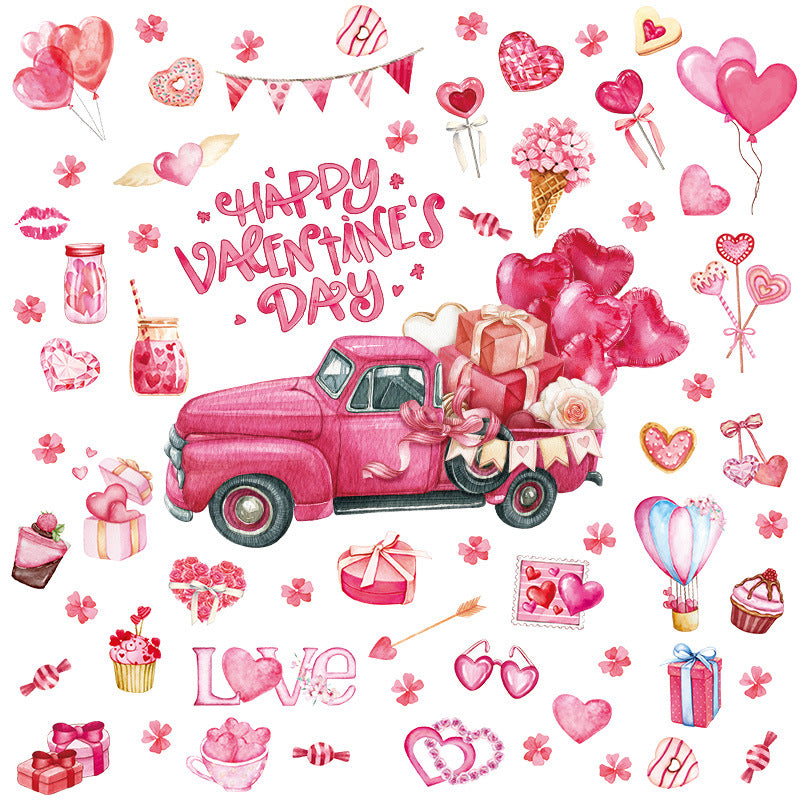 Wholesale Valentine's Day Stickers Window Decoration
