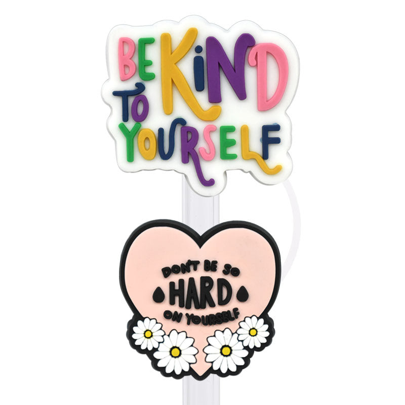 Wholesale  Random 100pcs/pack    Internet celebrity straw cap dustproof straw cover   Straw Tube Cap