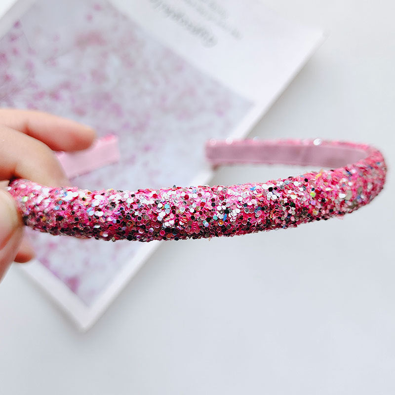 Wholesale Pink Rainbow Colored Children's Plastic Hair Bands