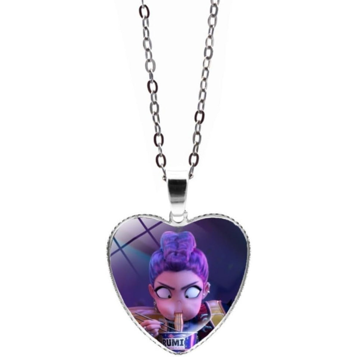 Wholesale Time Gem Peach Heart Necklace