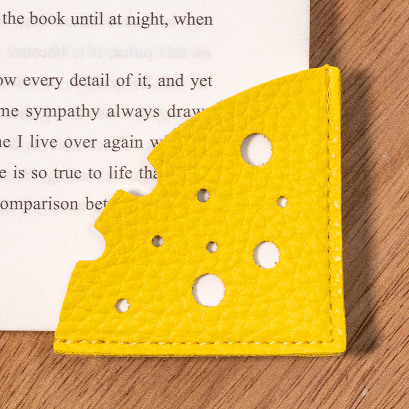 Wholesale Cheese Leather Bookmarks