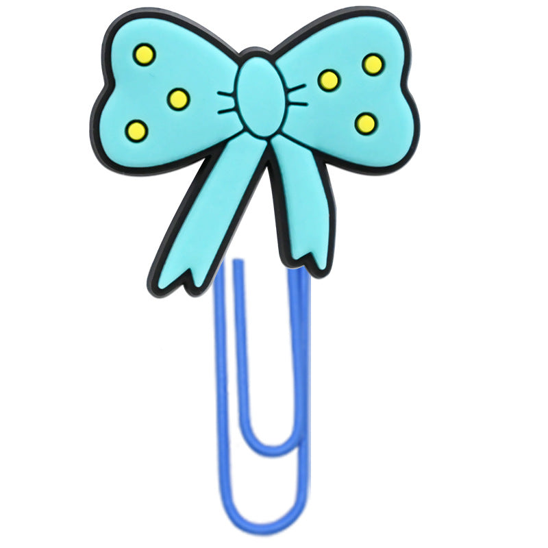 Wholesale Random 50pcs Cartoon bow student paper clip bookmark