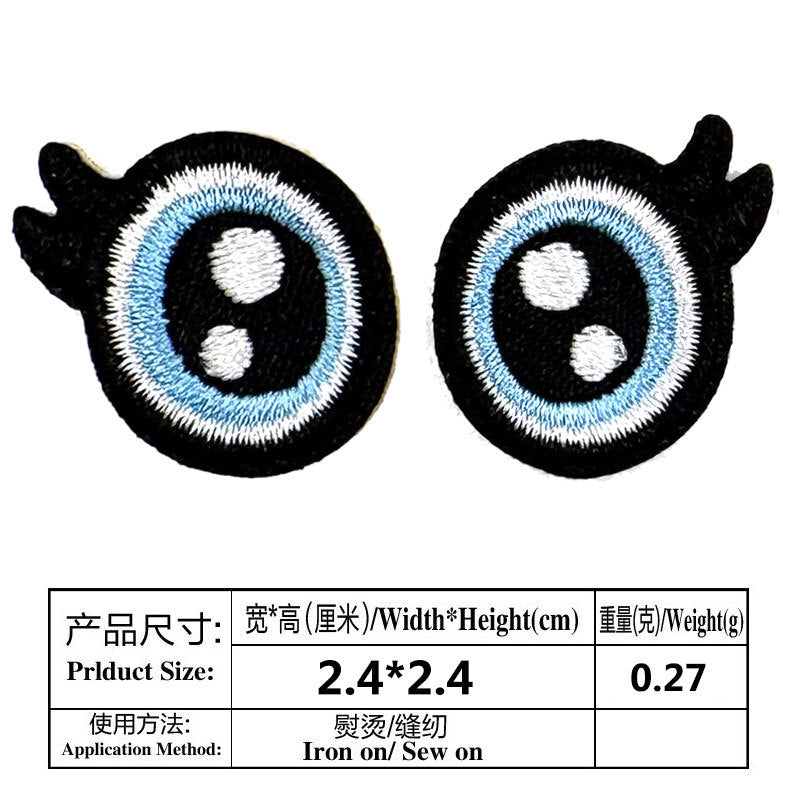 Wholesale Handmade Doll Eye Clothing Embroidery DIY Patches
