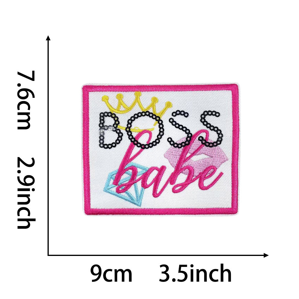 Wholesale Retro Funny Slogan Embroidered Iron On Patches Chic Fashion Accessory For Coats Party Gift Boutique Resale