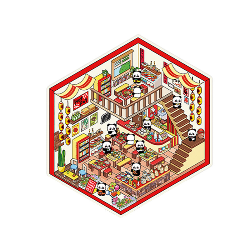 Wholesale Today' s fourth round of business 2. 5D landscape stickers DIY decoration