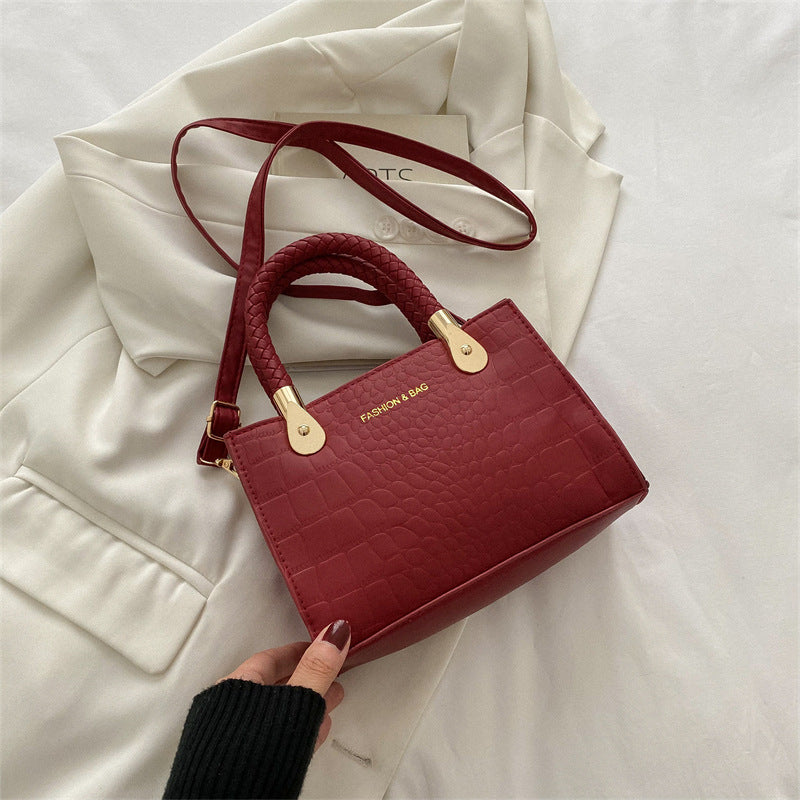 Wholesale Retro Casual Hand-held Shoulder Crossbody Small Square Bag