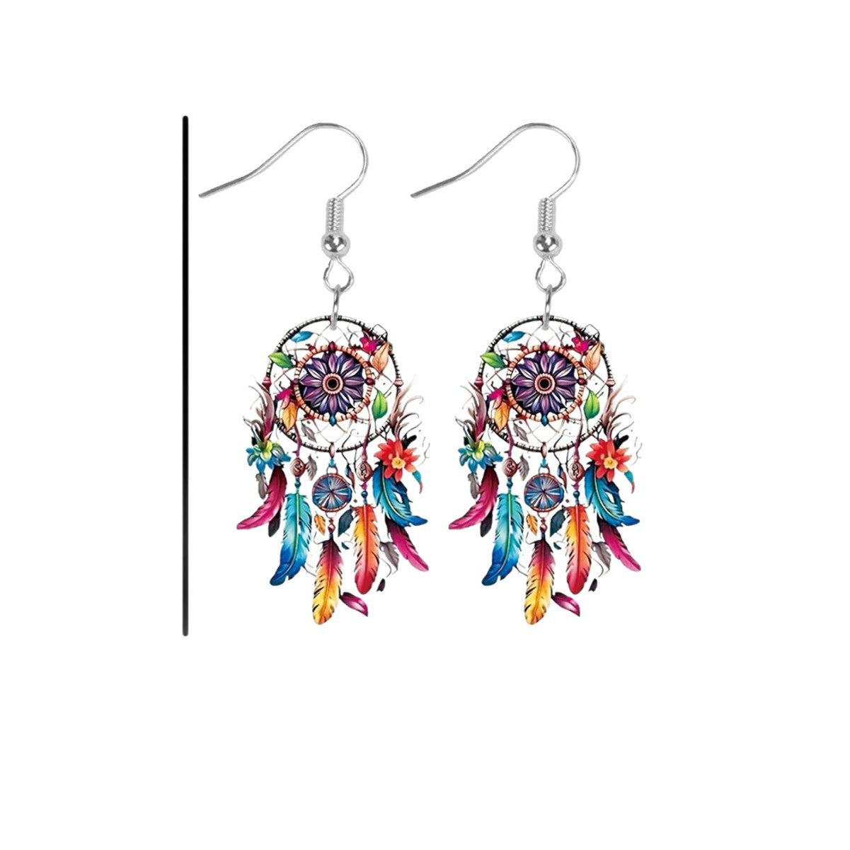 Wholesale Dreamcatcher acrylic earrings