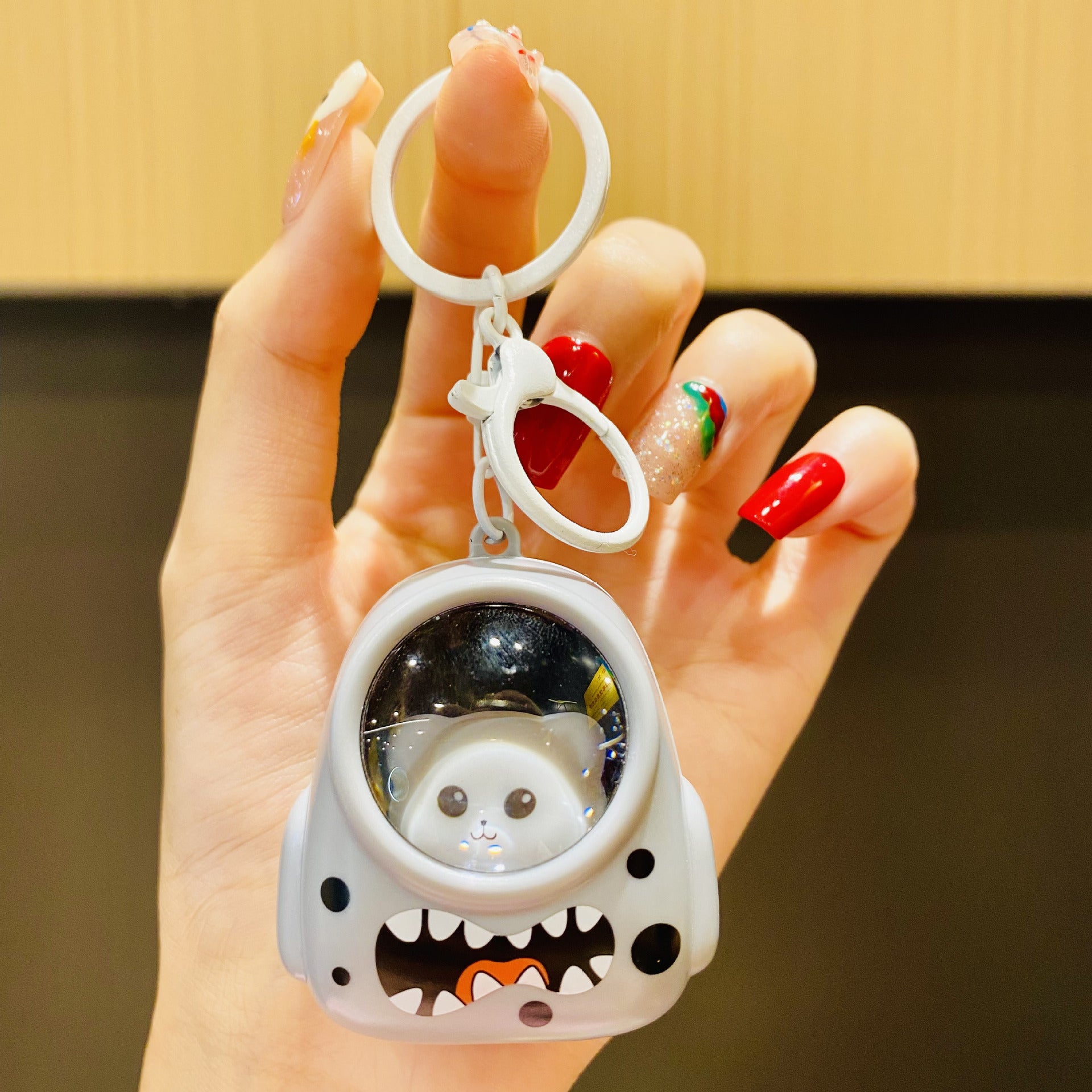 Wholesale Astronaut Teddy Bear Plastic Keychains for Illuminated Backpacks