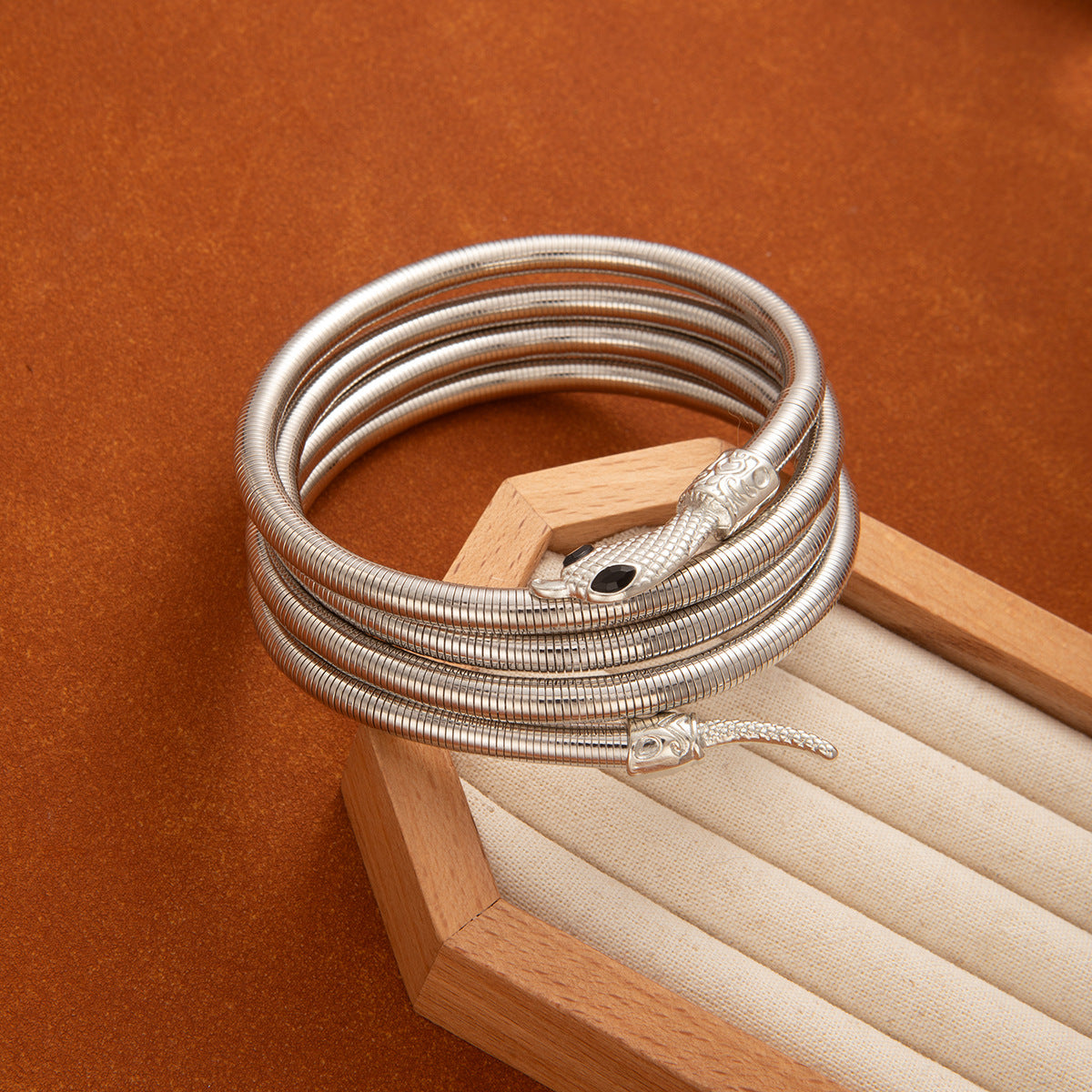 Wholesale Metal style bracelet gold wrapped zodiac year snake bracelet retro