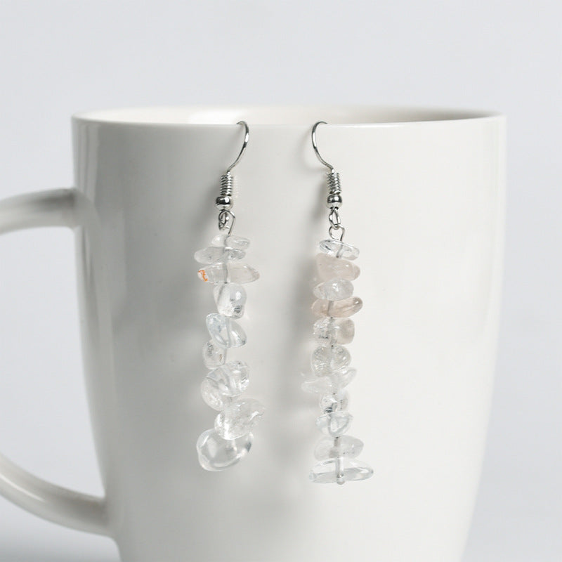 Wholesale Natural Crystal Creative Simple Earrings