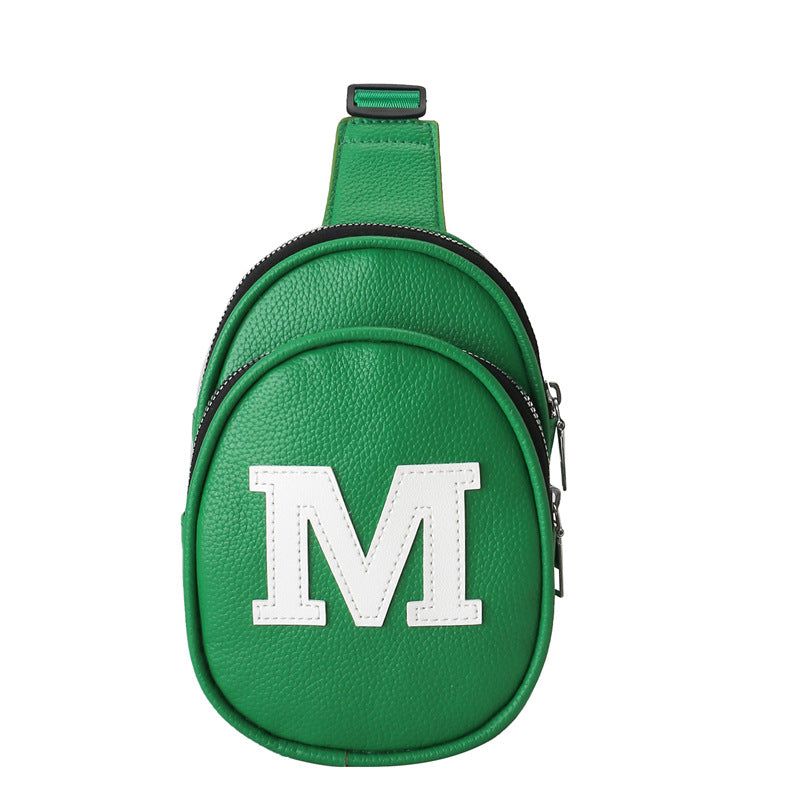 Wholesale fashionable baby PU letter crossbody small chest bag