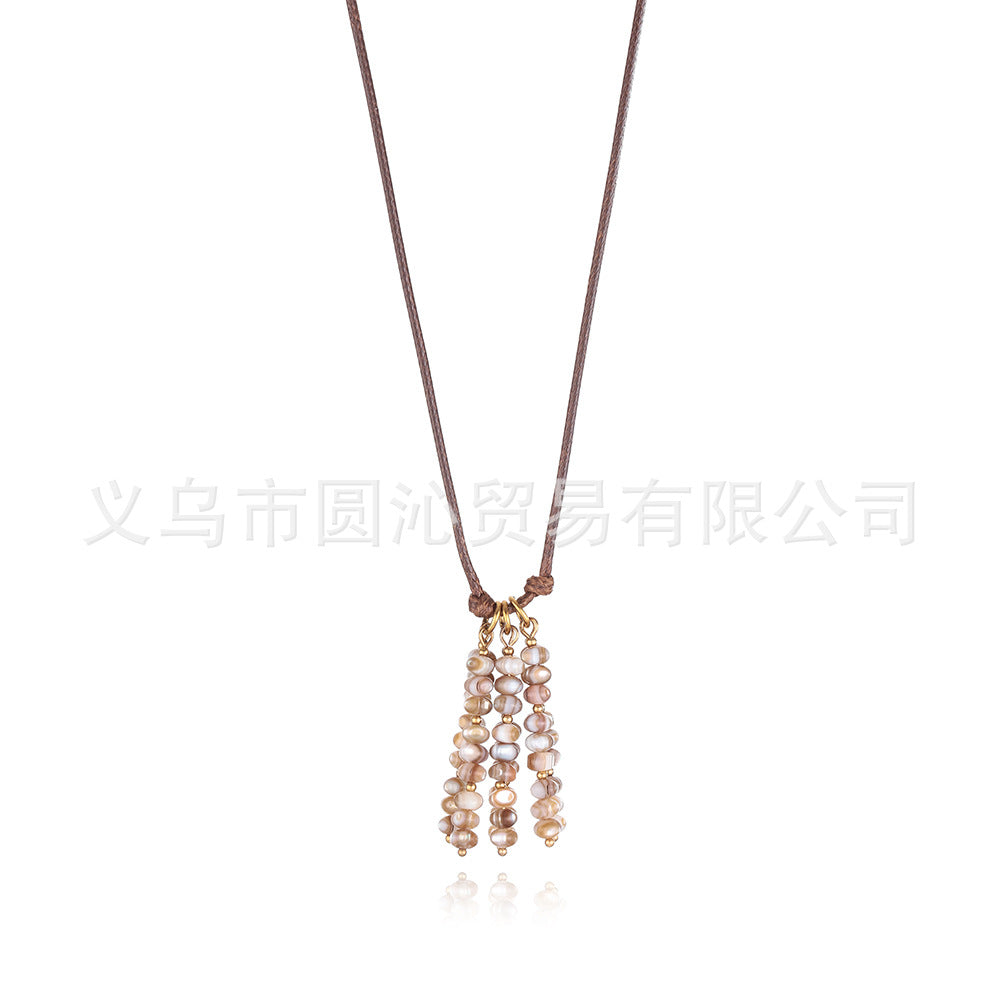Wholesale Shell Tassel Long Necklace