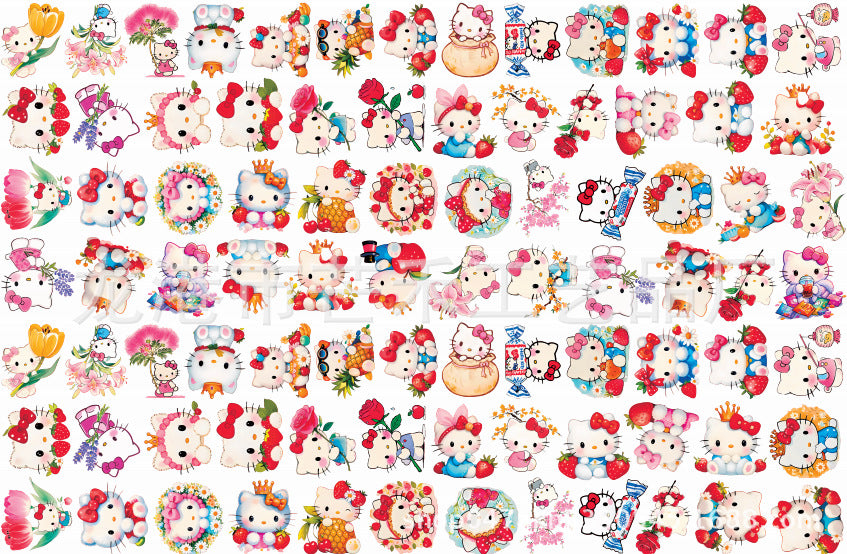 Wholesale New Flower Fruit Cat Patch Acrylic Piece DIY Accessories 2/ 4/ 6/ 8cm