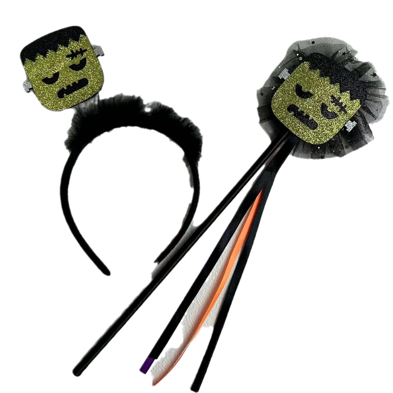 Wholesale 10Pcs Halloween skull funny party cosplay props magic wand headband