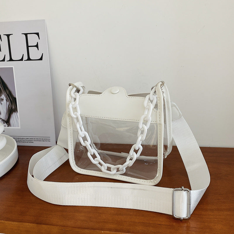 Bolsos de hombro transparentes de PVC al por mayor