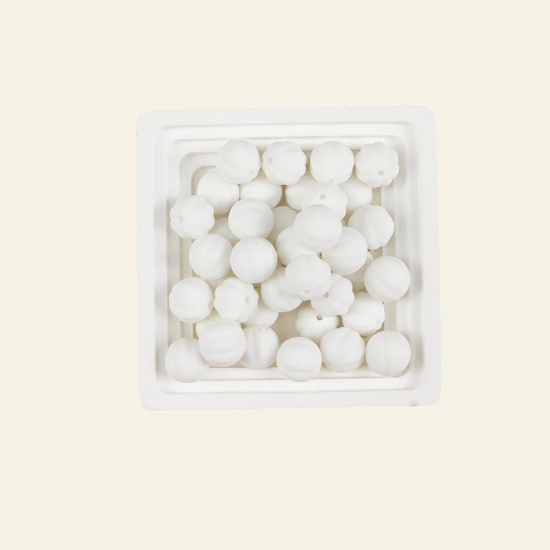 Wholesale 100pcs/pack Candy-colored silicone pumpkin beads