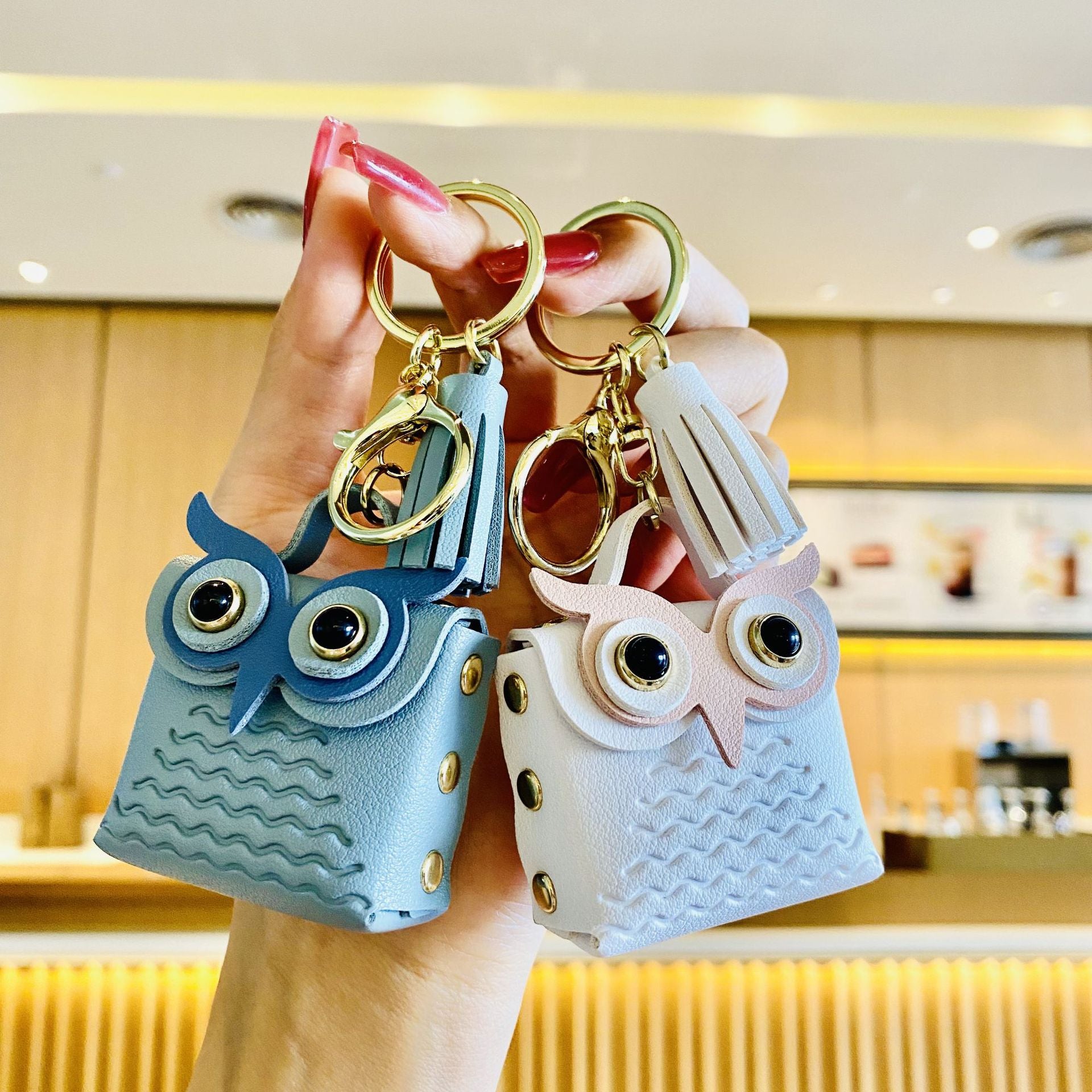 Wholesale Owl Zero Wallet PU Keychain
