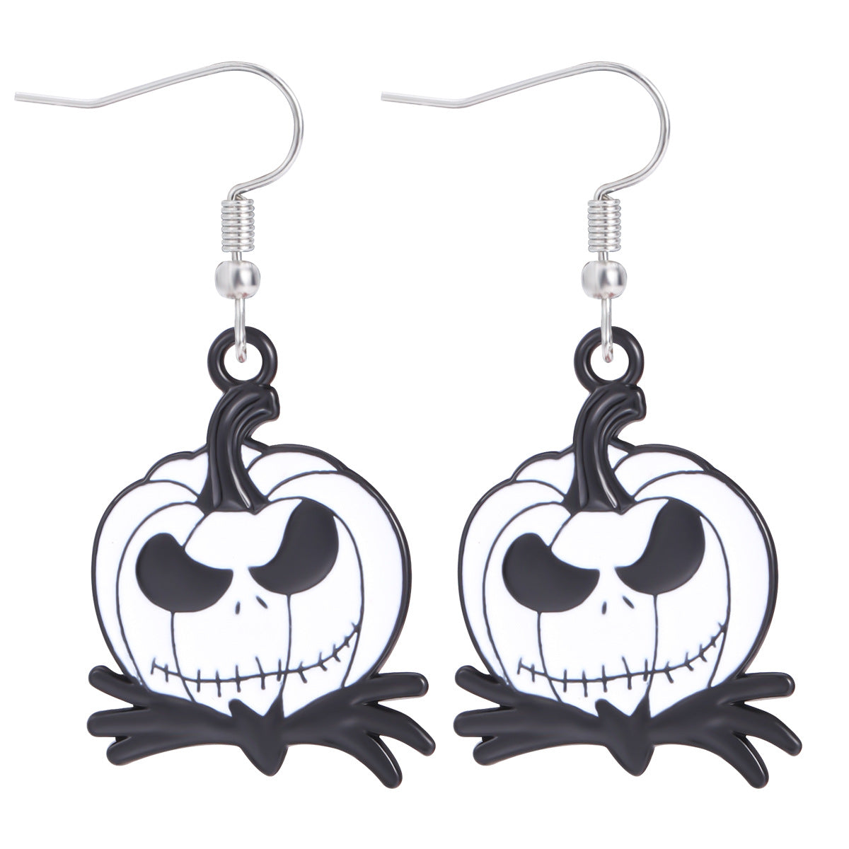 Wholesale  Themed Skull Pumpkin Earrings Zinc Alloy Drip Oil Fashion Jewelry Accessory For Party Gift OLY Exclusive